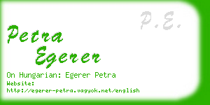 petra egerer business card